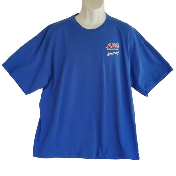 ABC Supply Racing Vitor Meira Men's 2XL Royal Blue Graphic Mullet T Shirt Cotton - Picture 1 of 10
